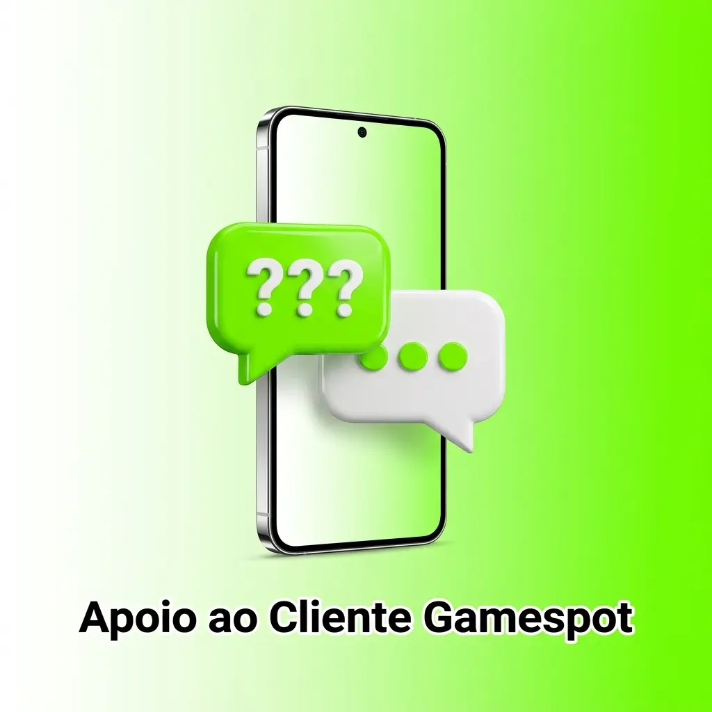 Equipa de apoio ao cliente Gamespot disponível 24/7 via chat, e-mail e FAQ para ajuda em transações