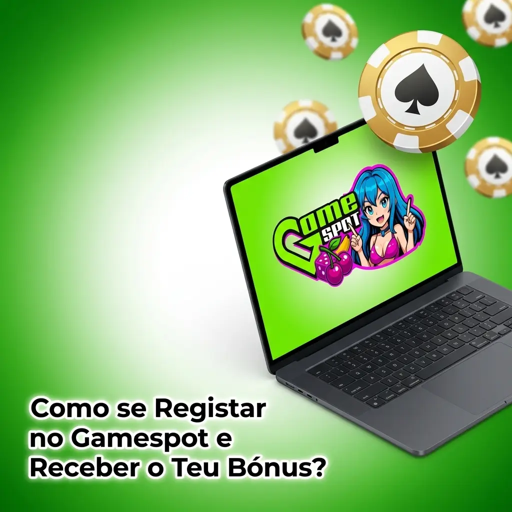 Guia de registo no Gamespot com bónus de boas-vindas de 425% até 16.000 EUR e 320 giros grátis