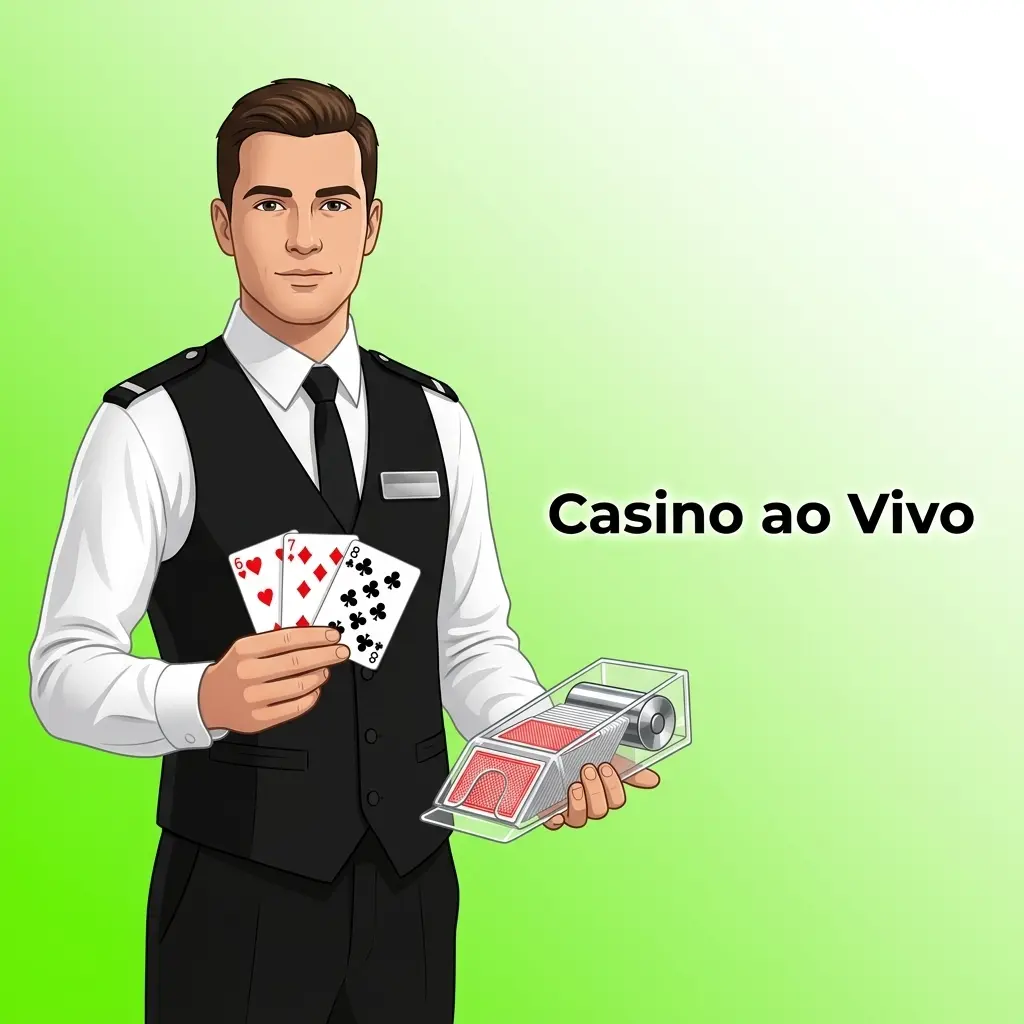 Dealer ao vivo num estúdio de casino com roleta e cartas, transmitido em HD para jogadores portugueses online
