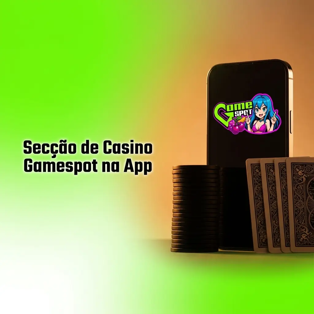 Secção de casino da app Gamespot com categorias de slots, live casino, jogos de mesa e crash games disponíveis