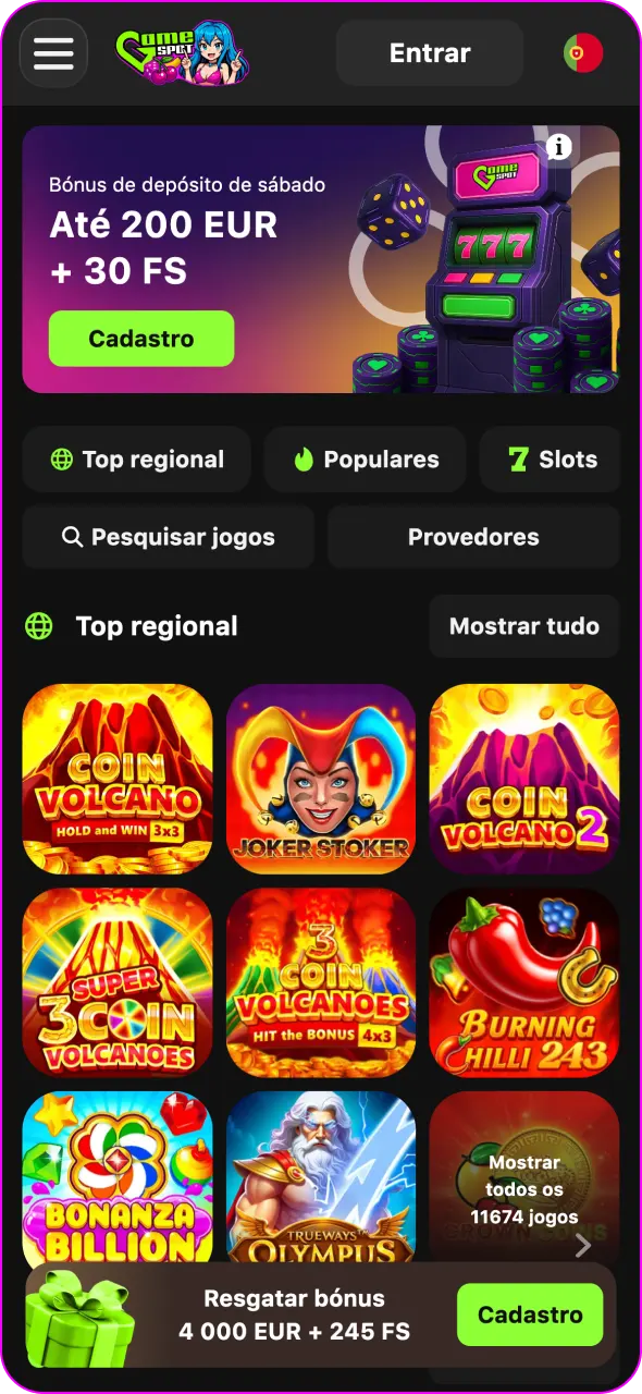 Aceda ao site da Gamespot no browser do seu dispositivo.