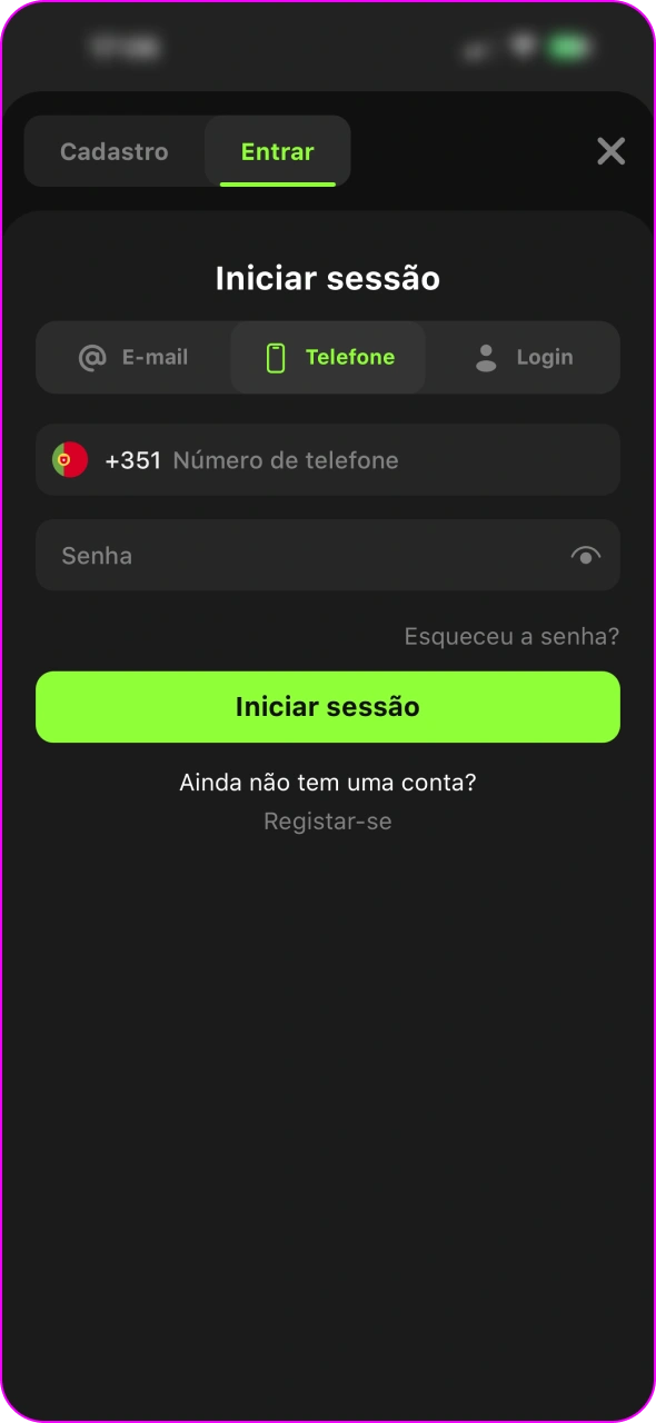 Abra a aplicação Gamespot na sua tela inicial e inicie sessão.
