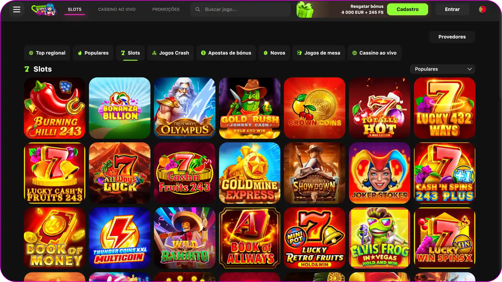 Explore uma vasta gama de jogos de slots na plataforma Gamespot.